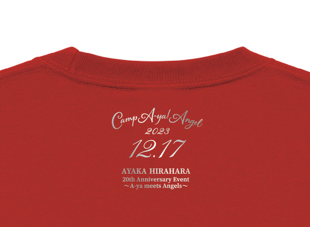 FC限定【20th Anniversary グッズ】Tシャツ（レッド）〜シルバープリント イラストver.〜