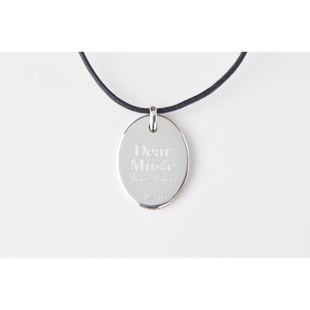 LINKS OF LONDON × AYAKA HIRAHARA Oval Disk Pendant(ブラックコード付き)