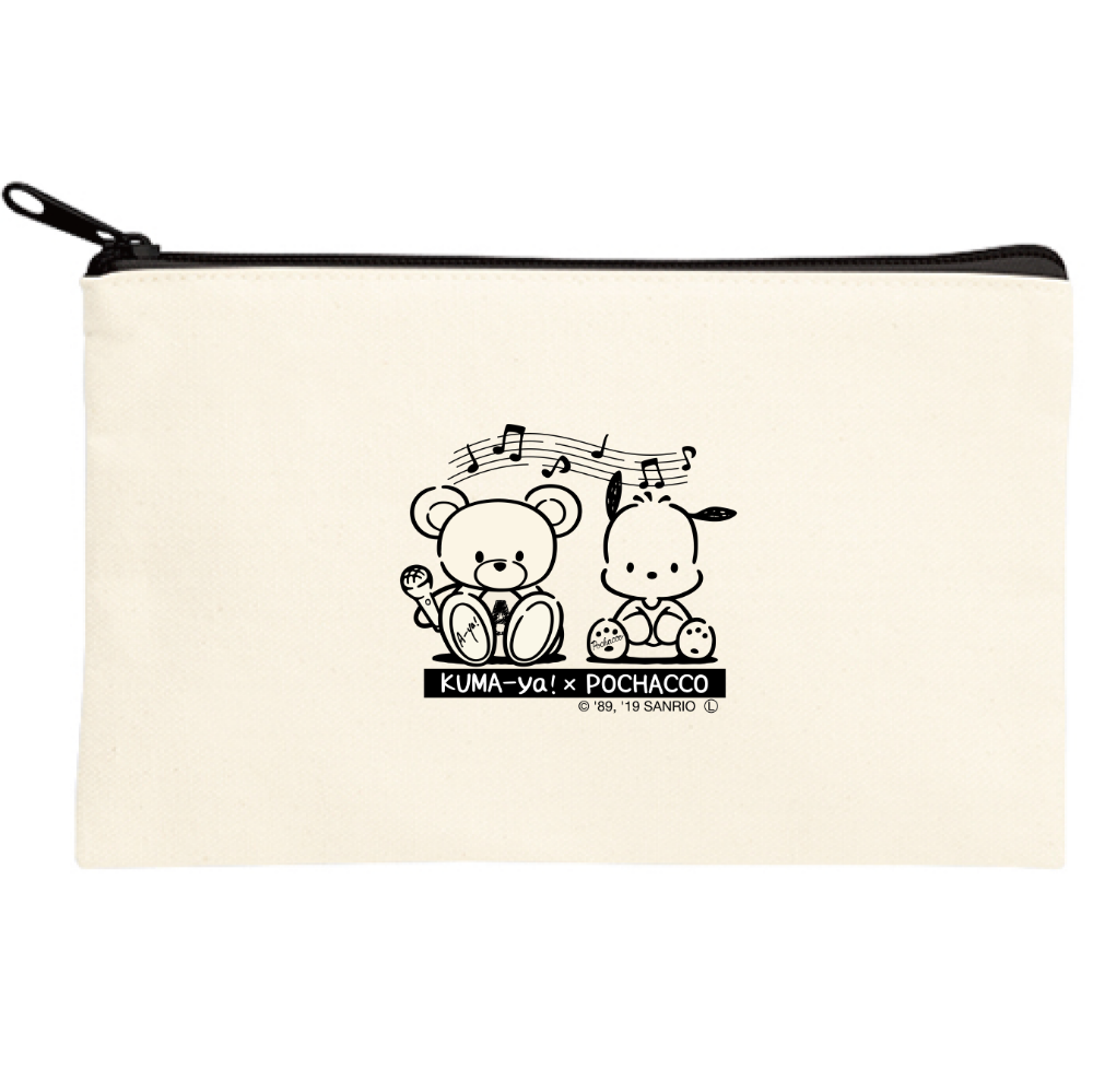 【サンリオキャラクターコラボアイテム】 ポーチ&缶バッジセット